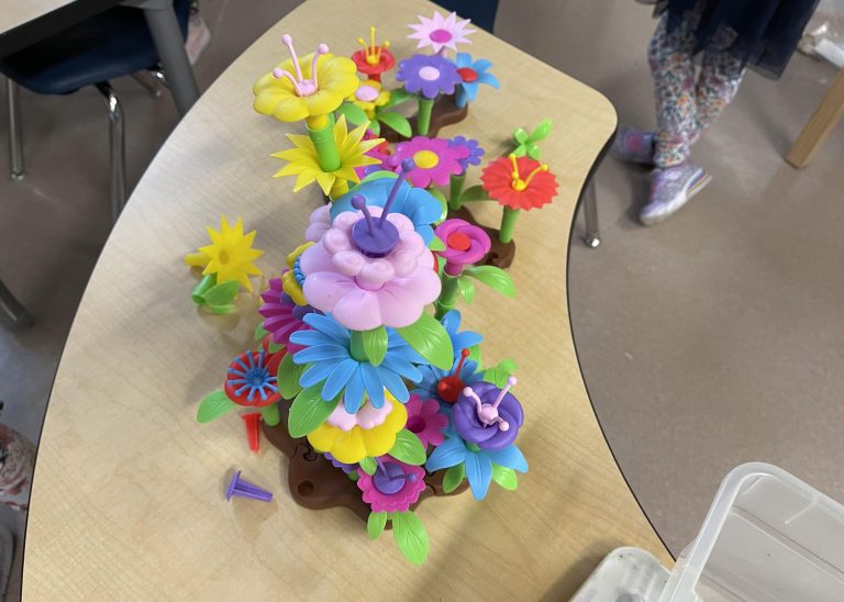 Spring plant arrangement created during field trip